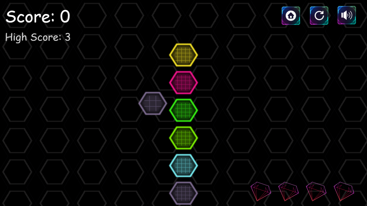 Hexa Match - Construct 3 Game (HTML5, AdMob, C3P)