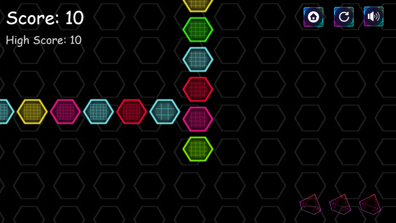 Hexa Match - Construct 3 Game (HTML5, AdMob, C3P)